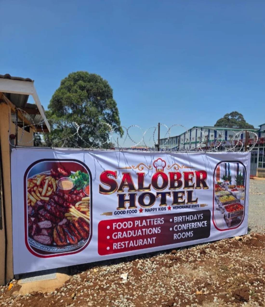 Salober Hotel entrance signage